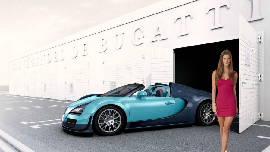 Bugatti Veyron At The Factory With Nina Agdal Mdash Izobrazhenie 113606 Meta Propertyogurl Cont 